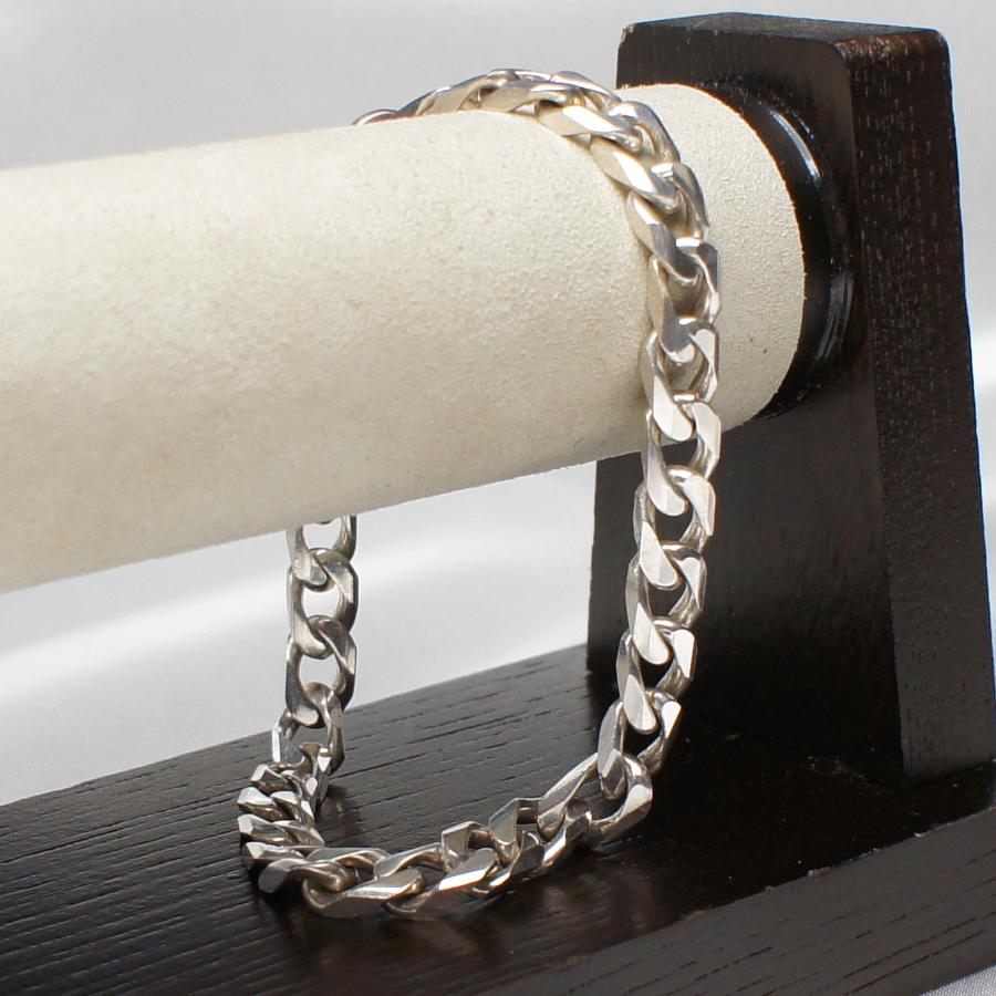 イタリアンシルバー　925 喜平チェーン　ブレスレット シルバー925 喜平ブレスレット チェーンブレスレット メンズ 幅8mm