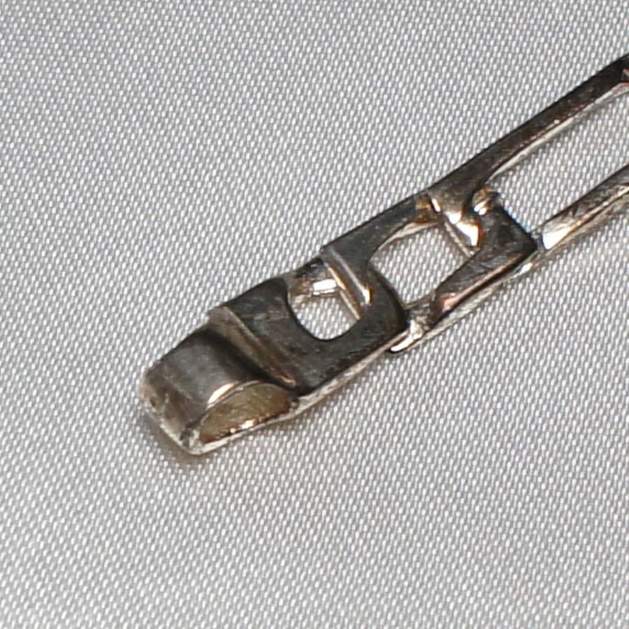 ブレスレット 200mm×6.0mm シルバー925 イタリア製 長角型 デザイン