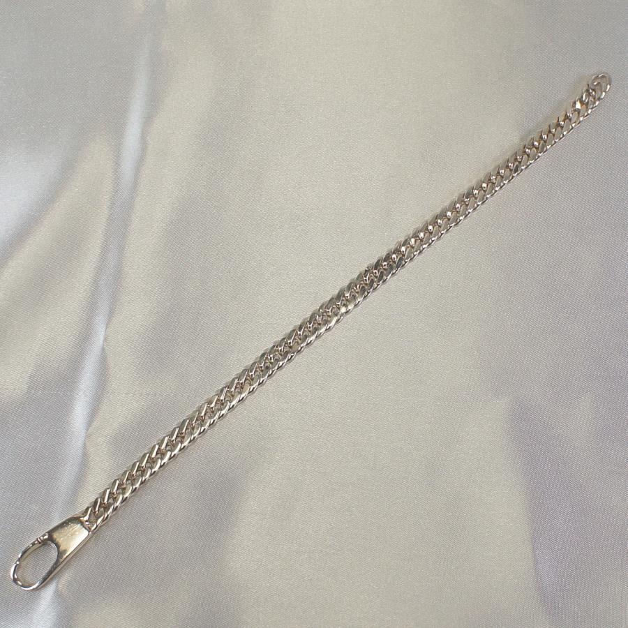 イタリアンシルバー　925 喜平チェーン　ブレスレット ブレスレット 210mm×6.5mm シルバー925 イタリア製 メンズ 喜平