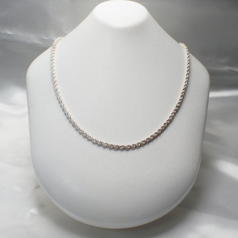 ネックレス シルバー925 チェーン スペイン製 フレンチロープ1 45cm  