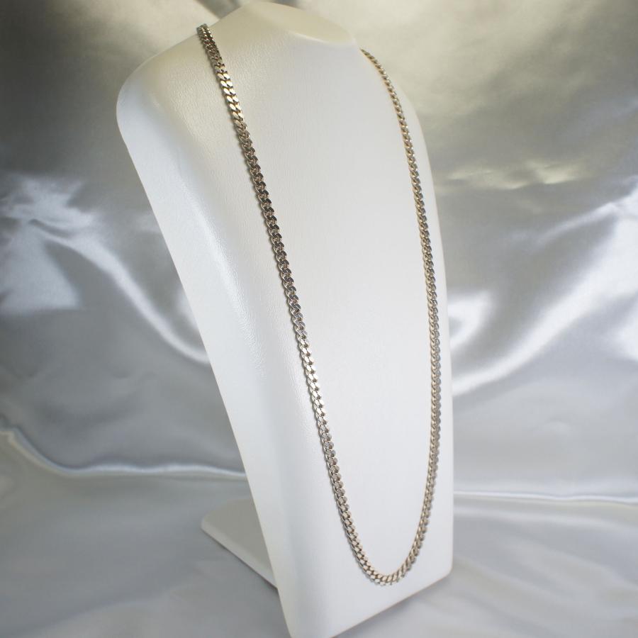 ネックレス ロング シルバー925 700mm チェーン スペイン製 喜平 D 