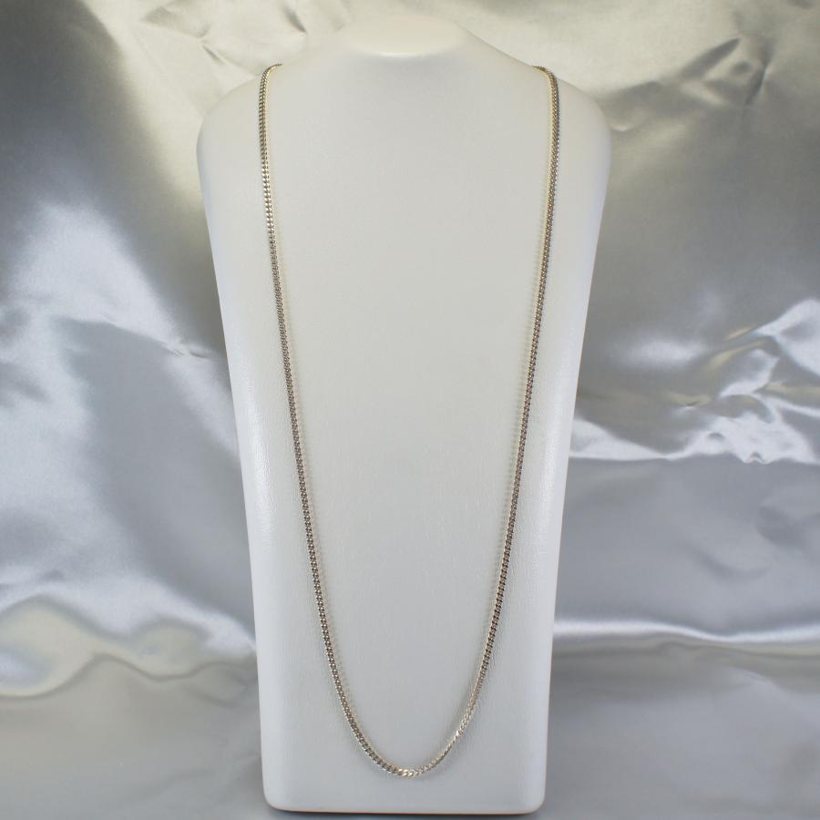 ネックレス ロング シルバー925 700mm チェーン スペイン製 喜平 E 