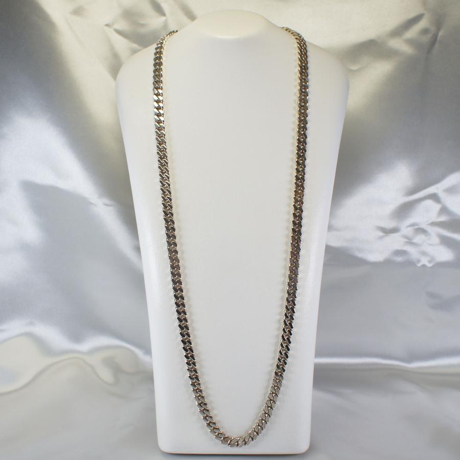 シルバー チェーン ネックレス ロング*7 ネックレス ロング シルバー925 700mm チェーン スペイン製 喜平 G