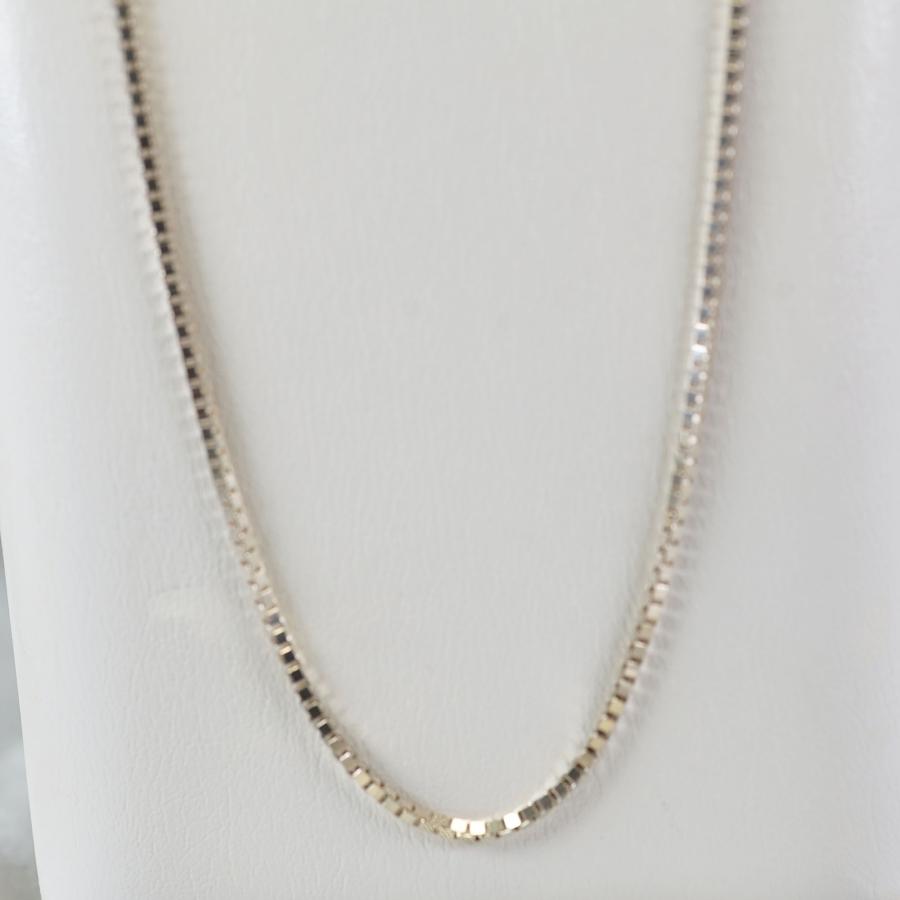 ネックレス シルバー925 700mm ベネチアン織 スペイン製 700mm×1.8mm×1.8mm メンズ レディース ベネチアンチェーン SILVER925 70cmの画像