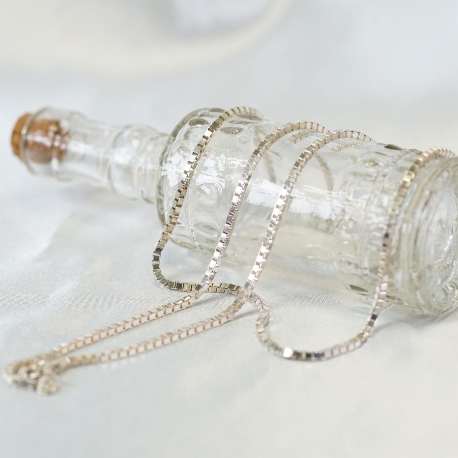 ネックレス シルバー925 700mm ベネチアン織 スペイン製 700mm×1.8mm×1.8mm メンズ レディース ベネチアンチェーン SILVER925 70cmの画像
