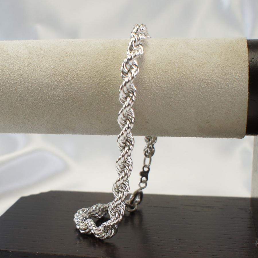 ブレスレット 190mm×5.0mm フレンチロープチェーン シルバー925