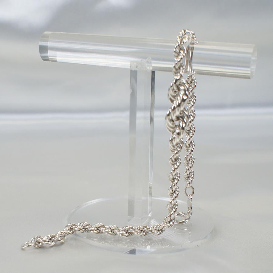 ブレスレット 185mm×3.5~7.0mm フレンチロープチェーン シルバー925