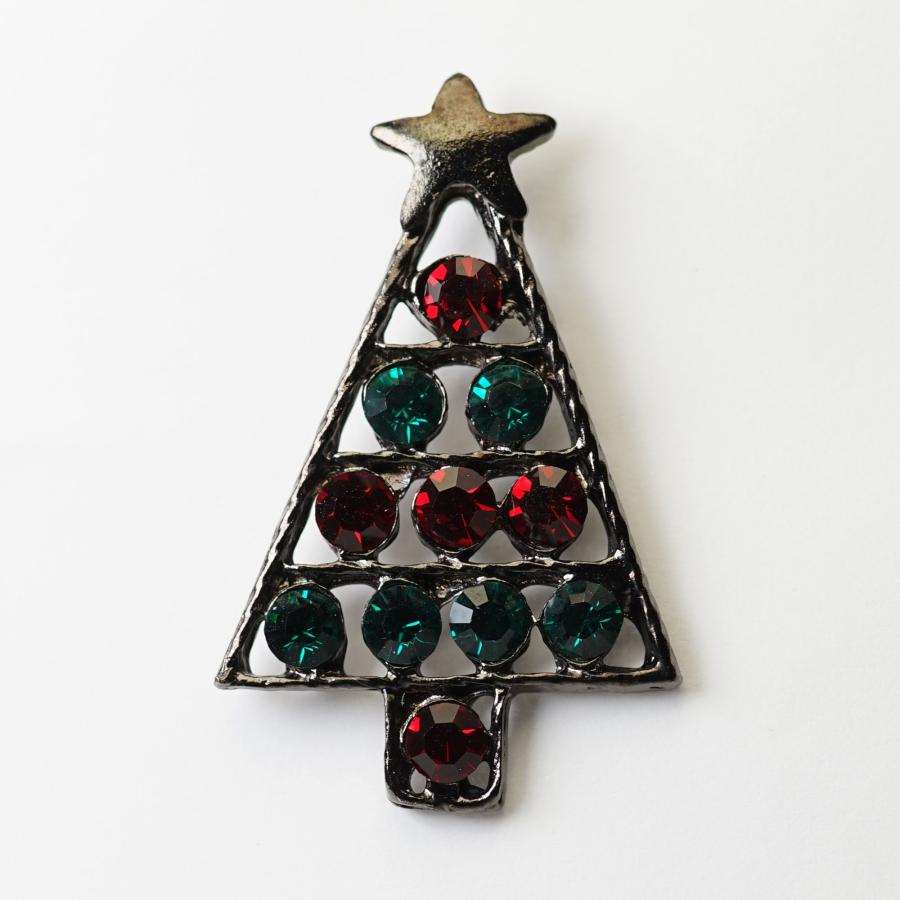 タックピン ピンブローチ クリスマスツリー M クリスマス アクセサリー
