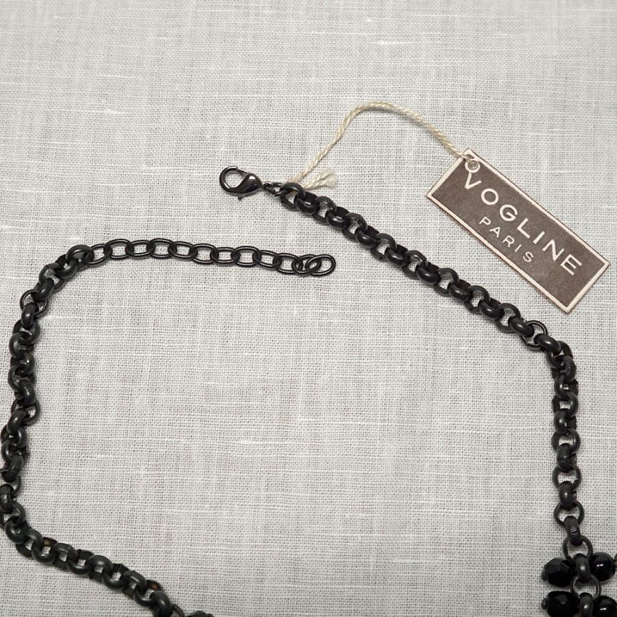 VOGLINE ネックレス チョーカー フランス製 38cm ブラック メタル 