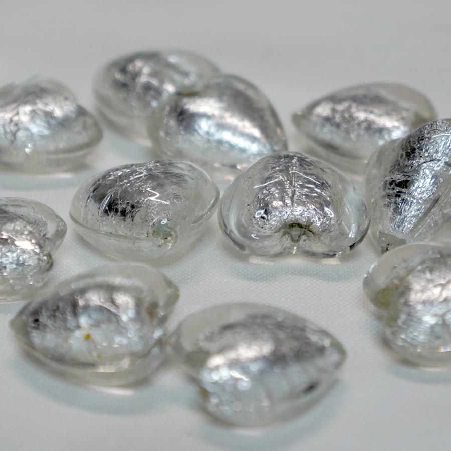 イタリア製】ベネチアンガラスチャーム9点セットシルバーベース 