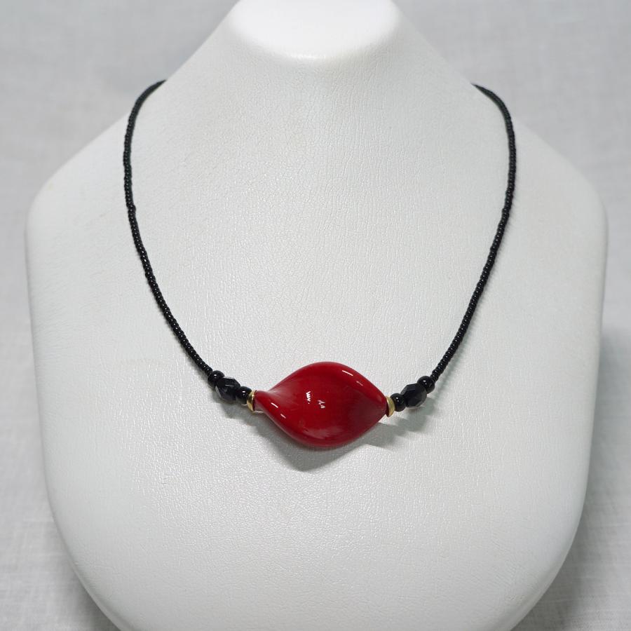 ベネチアンガラス#アンティーク風#ネックレス#ピアス#イタリア製 