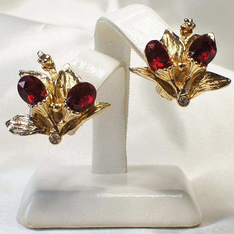 イヤリング イタリア製 スワロフスキー クリスタル アンティーク