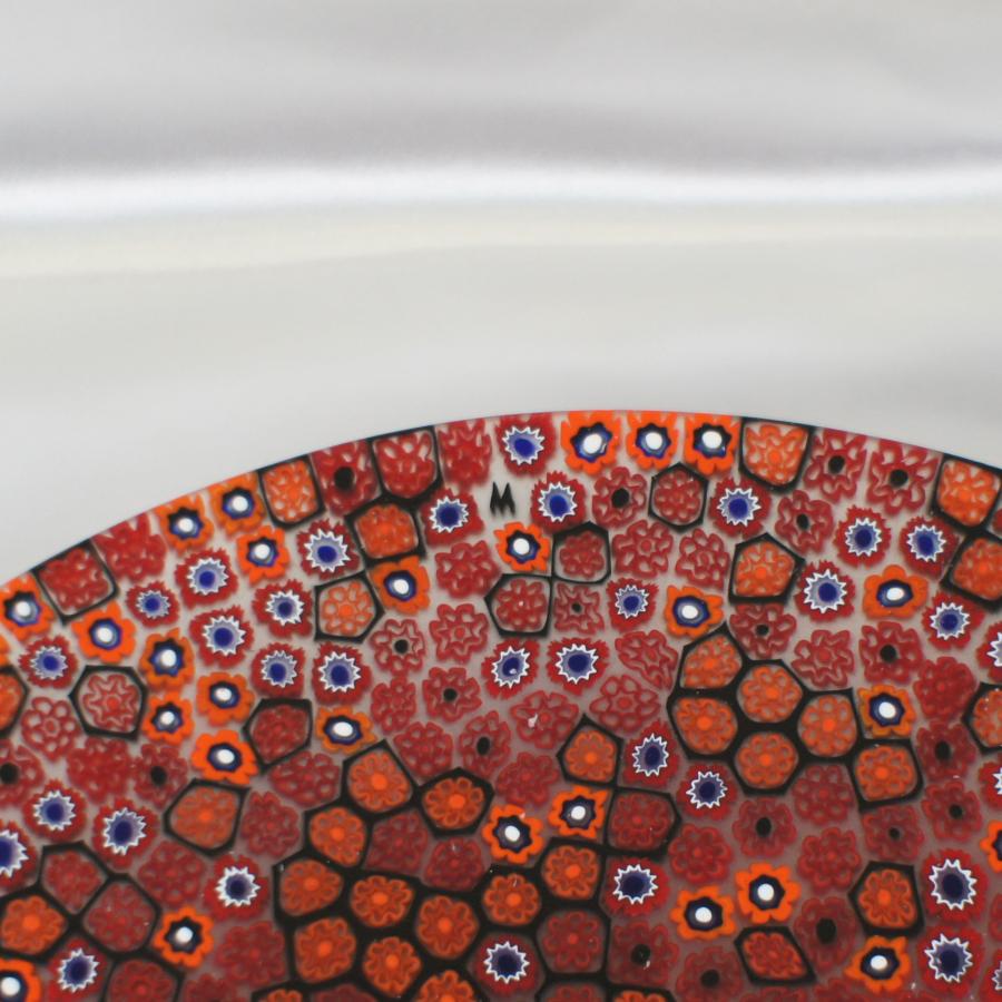 エルコールモレッテイのベネチアングララス 皿 14cm x 14cm ムラーノ