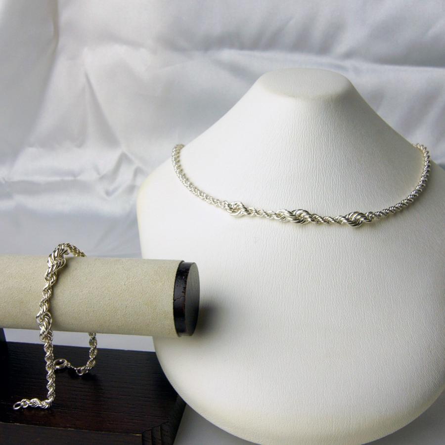 シルバー ネックレス ブレスレット セット スペイン製 フレンチロープ  