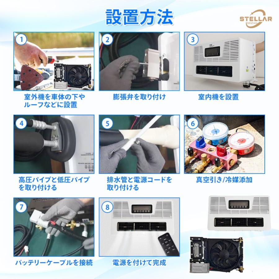 12Vエアコン 12Vクーラー 後付け 車載クーラー キャンピングカー