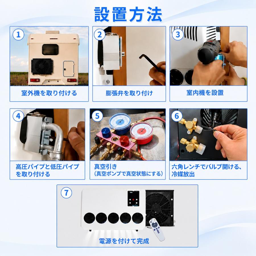 12vエアコン 12Vクーラー 後付け 車載エアコン キャンピングカー