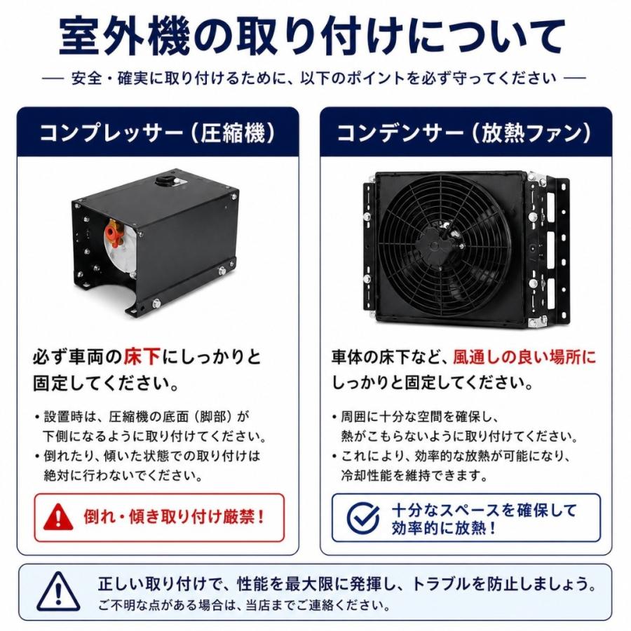 12vエアコン 車載エアコン 車載クーラー 後付け キャンピングカー