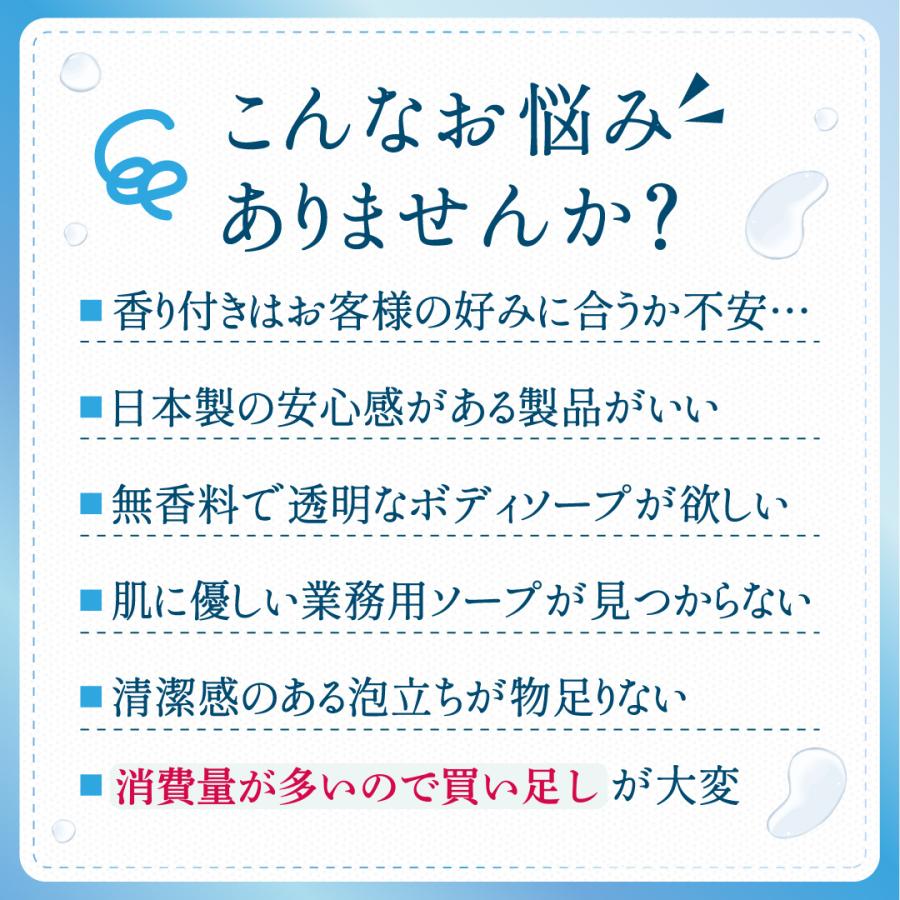 業務用 ボディーソープ フィール クリア 20L 詰め替え スポーツジム