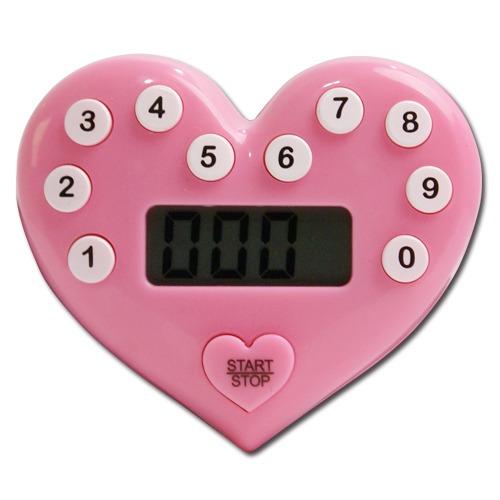 999分対応 ハートのタイマー かわいいキッチンタイマー 磁石付き