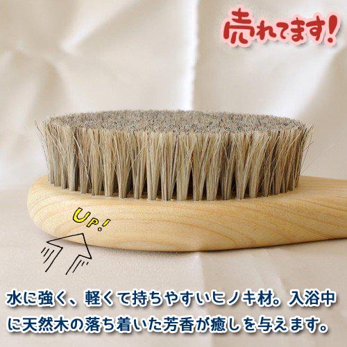 ボディブラシ 馬毛 L（ソフト）ミディアム ウェット&ドライ