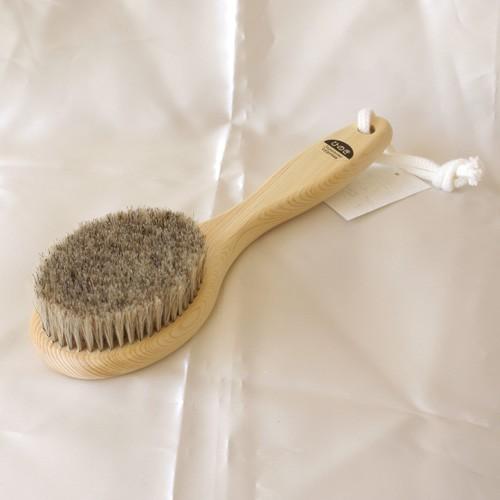 ボディブラシ 馬毛 M（ソフト）ショート ウェット&ドライブラッシング