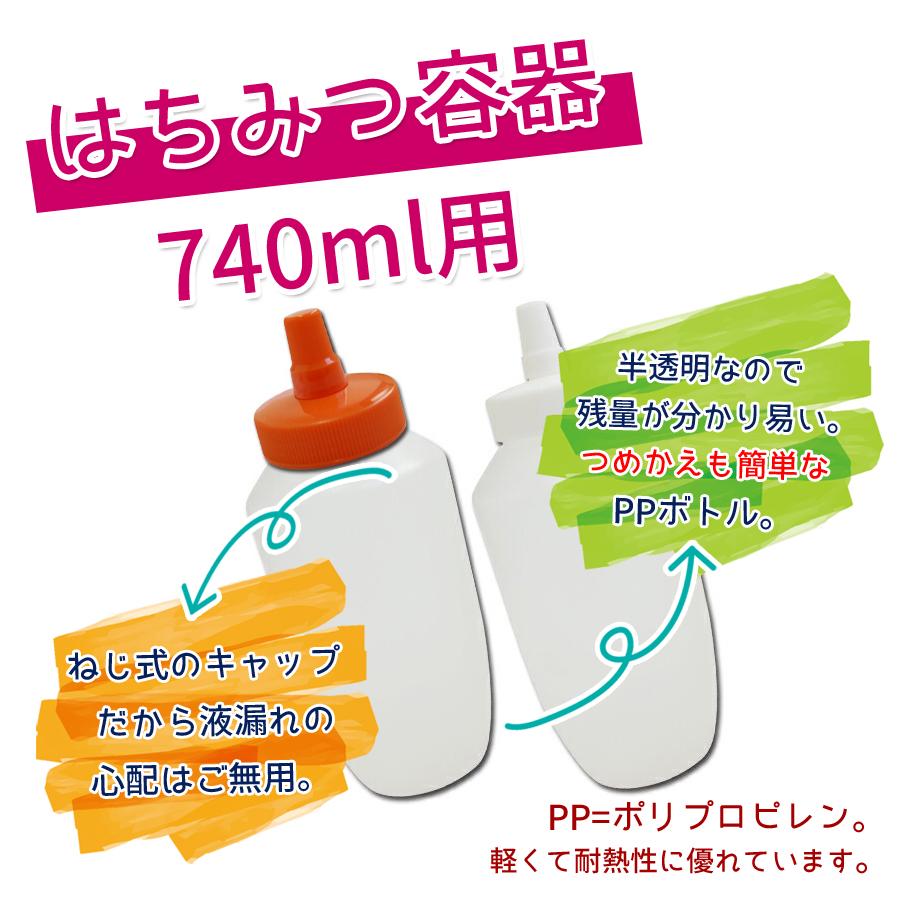 はちみつ 容器 740ml（30本セット） 国産 業務用ローション 食品 調味