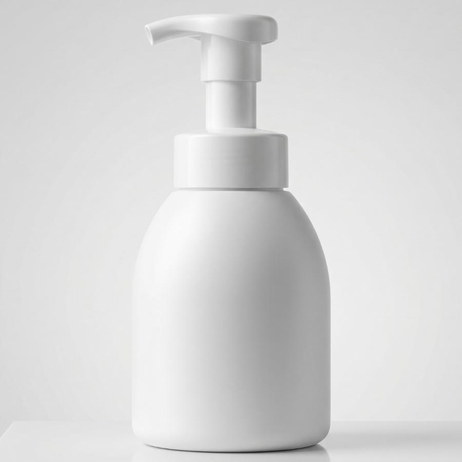 容器 泡立て ポンプ ボトル500ml 白 泡立ちソープ ディスペンサー 液体