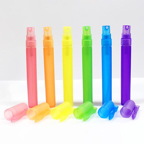 ペン型アルコール除菌スプレー 6本セット 容器 つめかえ スプレー ペン型スプレーボトル10ml カラーボトル 6本