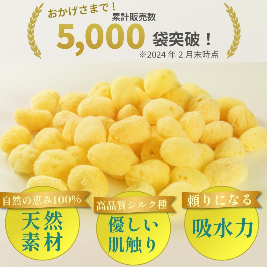 スポンジ 天然海綿 シルク サイズ5（約5cm）業務用 50個入り プロ仕様