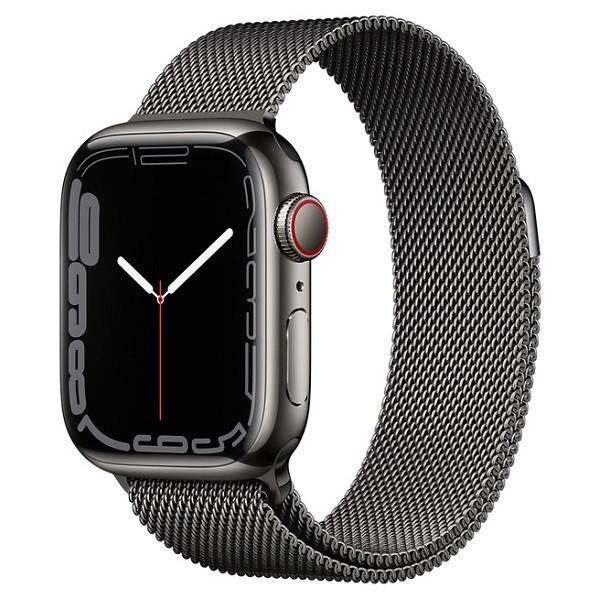最大91%OFFクーポン 香港版 アップルウォッチ Apple Watch Series 7 Stainless Steel Milanese  Loop 45mm GPS + Cellular ゴールド ブラック