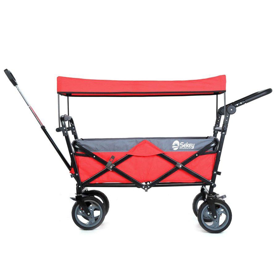 Sekey キャリーカート ワゴン 折り畳み式 耐荷重100kg 幌付き アウトドア 室内 多用途 組み立て不要 1年保証 2色合わせ 赤い Y セキ株式会社 通販 Yahoo ショッピング