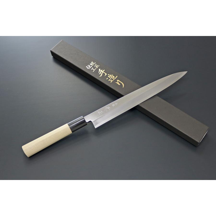 G-03 関兼常 本匠兼正 包丁 霞研 水牛口付 柳刃 240mm 柳