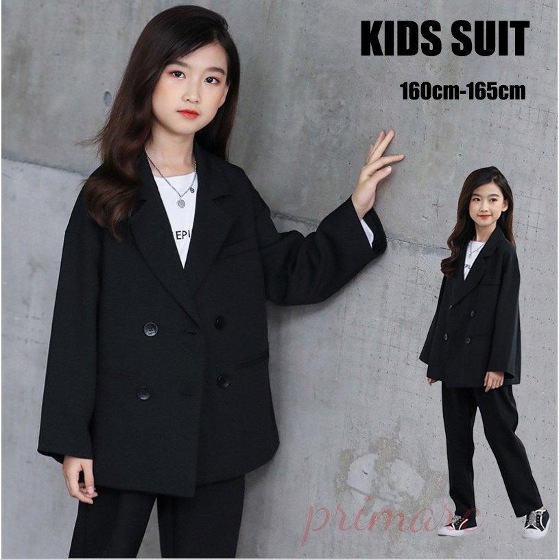 卒業式 パンツスーツ 女の子 新規購入 黒スーツ セットアップ ピアノ発表会 七五三 子供スーツ ジュニア ブラック お受験 フォーマル