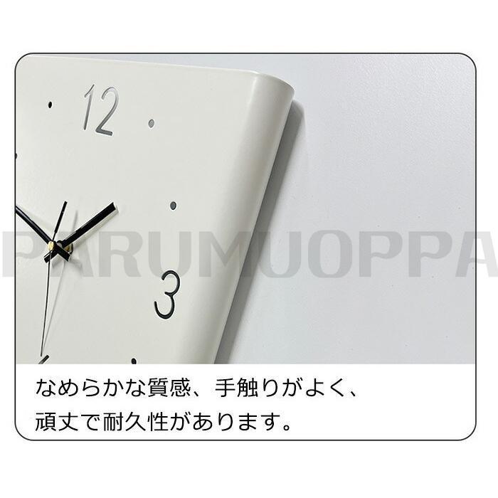 掛け時計 おしゃれ 両面掛け時計 静音 LEDセンサーライト付き 両面