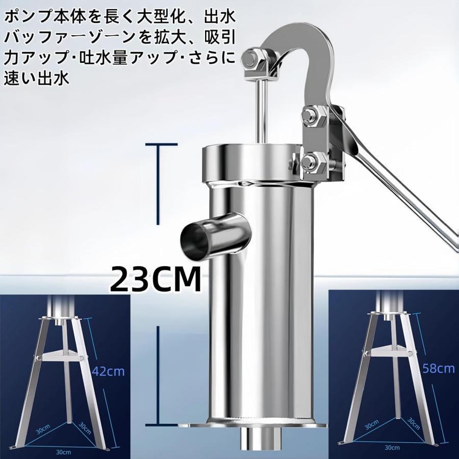 井戸用ポンプ　手押しポンプ 井戸ポンプ 手押しポンプ 手動ポンプ ステンレス製 5m/10mホース
