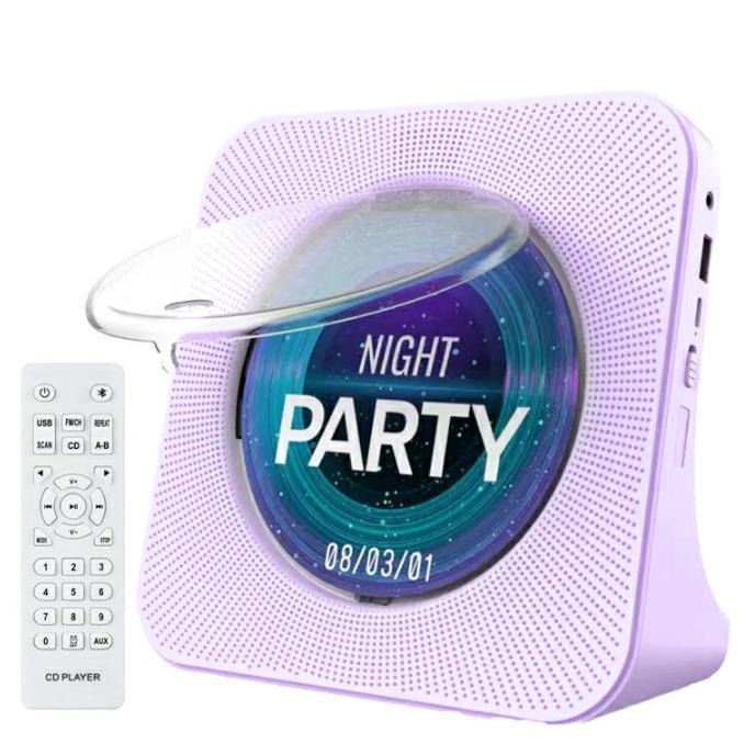 CDプレーヤー bluetooth 充電式 給電式 ポータブルCDプレーヤー 卓上