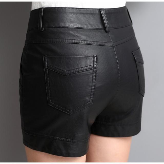 DOARAT レザーショートパンツ　ブラック L パンツ レザー ショートパンツ ホットパンツ ボトムス レディース