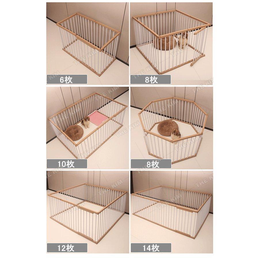ペットサークル 犬 サークルケージ 小型 ペットフェンス ドア付き 犬ゲージ DIY 広い 屋内 脱走防止柵 屋外 取付け簡単 中型犬 省スペース_10
