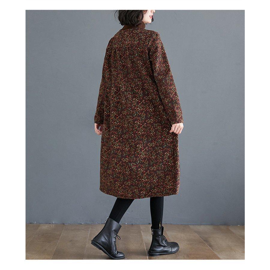 裏起毛 チュニック ワンピース レディース 花柄ワンピース 防寒 ゆったり ロングワンピース 膝丈 ゆったり 40代 あったか ロング 秋冬 冬 体型カバー ボア Gu Lyq2380 Zy 良品店ヤフーショップ 通販 Yahoo ショッピング