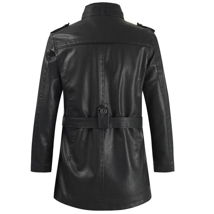 革ジャン メンズ ロング ライダースジャケット レザージャケット 冬 裏