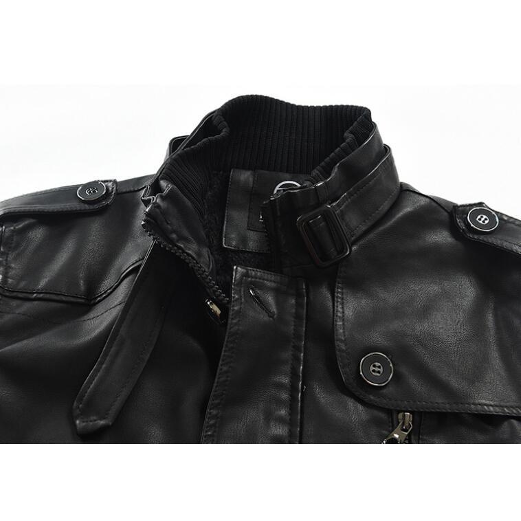 革ジャン メンズ ロング ライダースジャケット レザージャケット 冬 裏