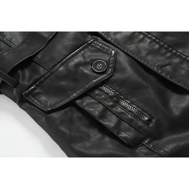 革ジャン メンズ ロング ライダースジャケット レザージャケット 冬 裏