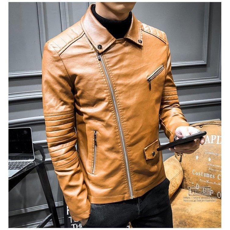 革ジャン レザージャケット メンズ バイクジャケット おしゃれ コーデ