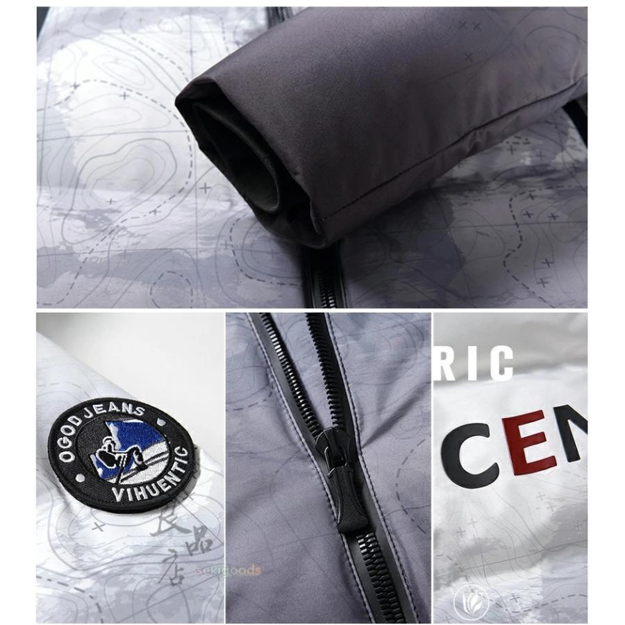 ダウンジャケット メンズ ダウンコート ロング 黒 白 高級 プレゼント