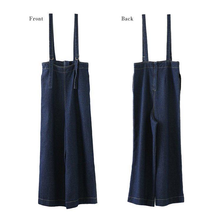 オーバーオール レディース デニム 黒 コーデ サロペット 40代 春秋