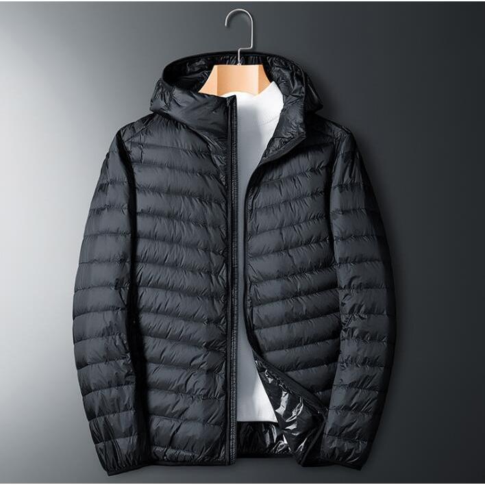 ダウンジャケット メンズ レディース 軽い フード付き 立ち襟 ライト