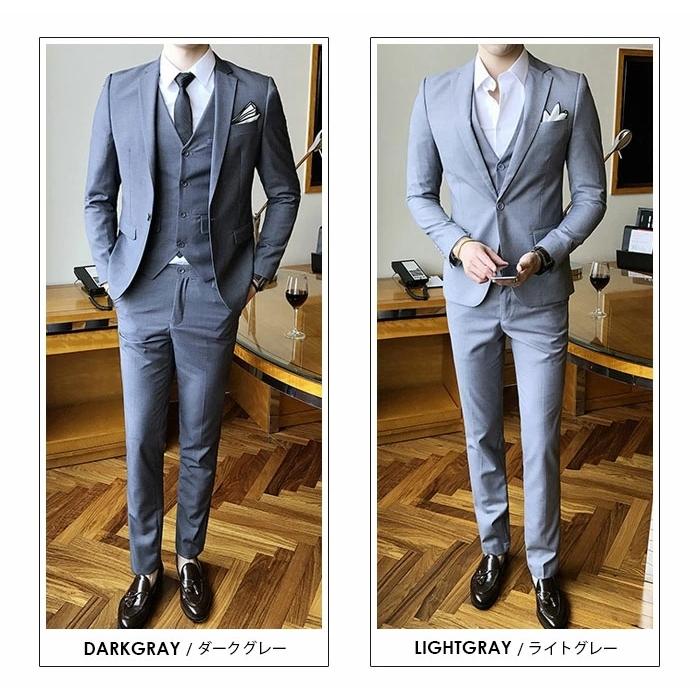 メンズ スーツ 3点セット ビジネス スリム 無地 卒業式 結婚式 メンズ スーツ 3点セット ビジネス スリム 無地 卒業式 結婚式