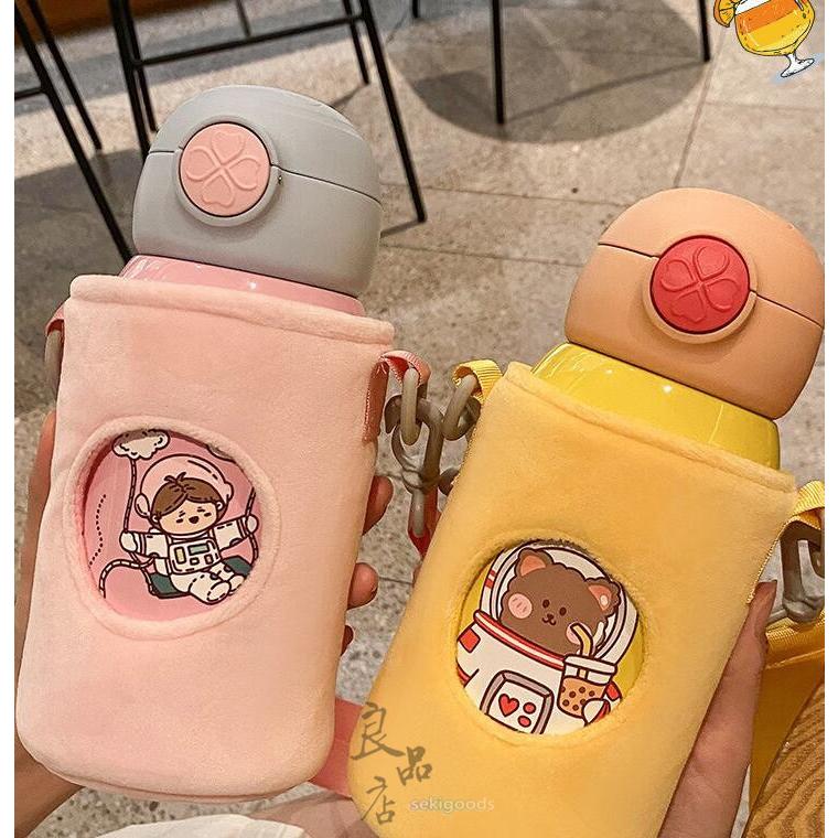 水筒 子供 ストロー カバー付き 保温 保冷 キッズ 魔法瓶 コップ付き 通学 人気 肩ひも付き 新作 通園 女の子 550ml 男の子 おしゃれ 2way