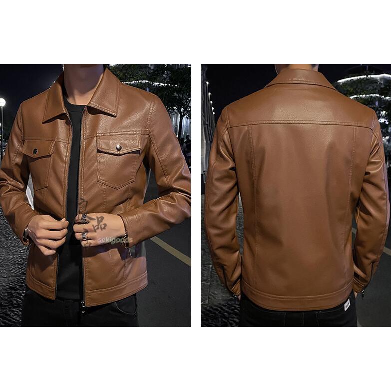 革ジャン レザージャケット メンズ テーラード バイクジャケット