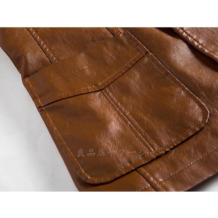 革ジャン レザージャケット メンズ テーラードジャケット 大きいサイズ コーデ 革 バイクジャケット ライダースジャケット 開襟 冬 暖かい Seki 良品店ヤフーショップ 通販 Yahoo ショッピング